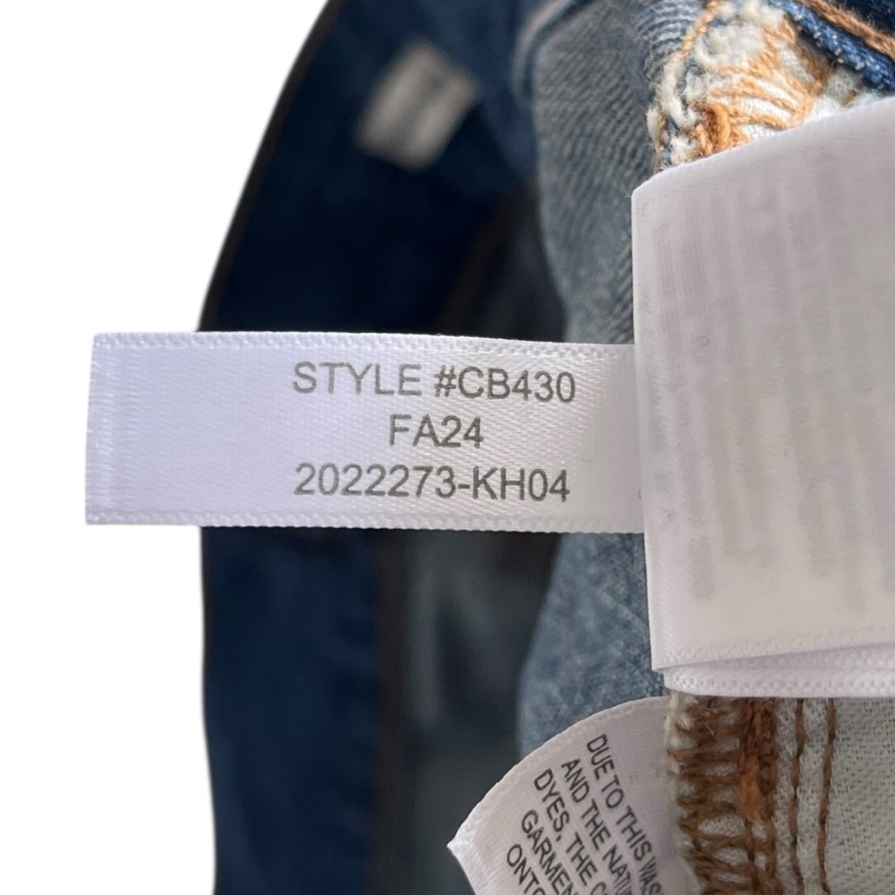 J Crew Factory Premium Edition High Rise Straight Leg Jeans Raw Hem Size 34P - Picture 8 of 9